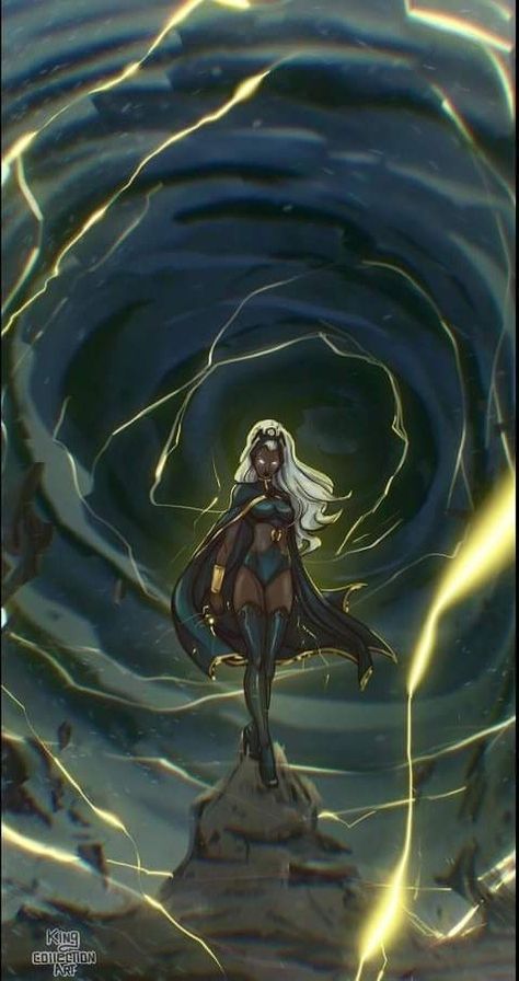 Storm X Men Aesthetic, Storm Aesthetic, Storm Artwork, Storm Xmen, Black Love Artwork, Storm Wallpaper, Scarlet Witch Comic, Cyclops Marvel, Storm Marvel