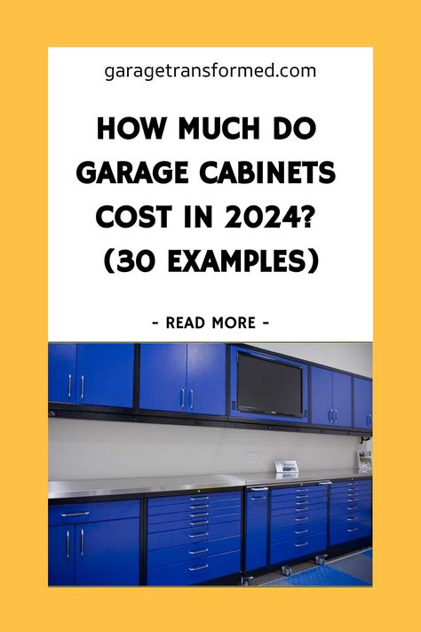 How Much Do Garage Cabinets Cost in 2024? (30 Examples) Garage Fridge Ideas, Cheap Garage Cabinets, Metal Garage Cabinets, Custom Garage Cabinets, Sleek Cabinet, Cabinet Options, Garage Storage Systems, Steel Cabinet, Metal Garages