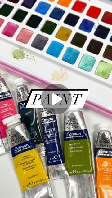 Emma Jane Lefebvre on Instagram: "Are you interested in starting watercolour but have no idea where to start with supplies? Don’t worry, I’ve got you! Here is a couple of recommendations to start with regarding paint! If you’re interested in the tubes here are the colours I recommend starting with:
Phthalo blue, permanent rose, cadmium yellow and cadmium red deep. You can mix almost anything with those 4! 
Check out the full length tutorial with the list and links to all the supplies I recommend on my YouTube channel now! Happy painting! 
Paint: @winsorandnewton & mei liang by @paulrubensart 
Brush: Emma lefebvre X @craftamo 
#watercolor #watercoloursupplies #beginnerwatercolor" Emma Lefebvre, Phthalo Blue, Cadmium Yellow, Happy Painting, Emma Jane, Happy Paintings, My Youtube Channel, The List, Color Me