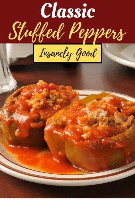 Stuffed Bell Peppers Stouffers Copycat, Copycat Stouffers Stuffed Peppers, Stuffed Peppers With Rice A Roni, Stuffed Bell Peppers Tomato Sauce, Stuffed Peppers With Spaghetti Sauce, Old Fashioned Stuffed Peppers, How To Make Stuffed Bell Peppers, All Recipes.com Website, Old Fashioned Stuffed Bell Peppers