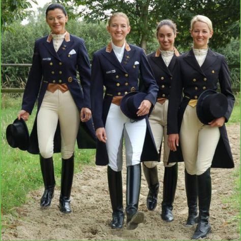 The ladies of Dressage Horse Jockey Outfit, Dressage Tailcoat, Ss Daley, Horse Rider Outfit, Dressage Outfit, Tail Coat, Equestrian Outfit, Equestrian Dressage, Riding Outfits