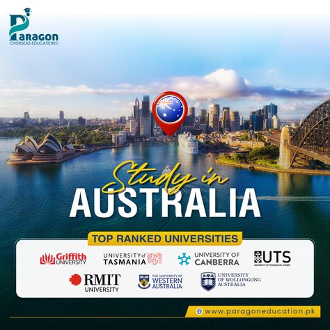 Study In Australia Social Media Post, Australia Study Visa, Cute Minions Wallpaper, Wollongong Australia, Study Abroad Travel, Study In Australia, Admissions Poster, Flyer Inspiration, Australia Visa