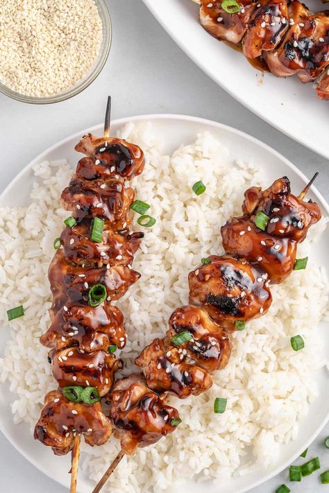 Teriyaki Skewers, Teriyaki Chicken Breast, Witch Recipes, Teriyaki Chicken Skewers, Pollo Teriyaki, Coconut Milk Chicken, Kitchen Witch Recipes, Chicken Skewer Recipe, Princess Pinky Girl