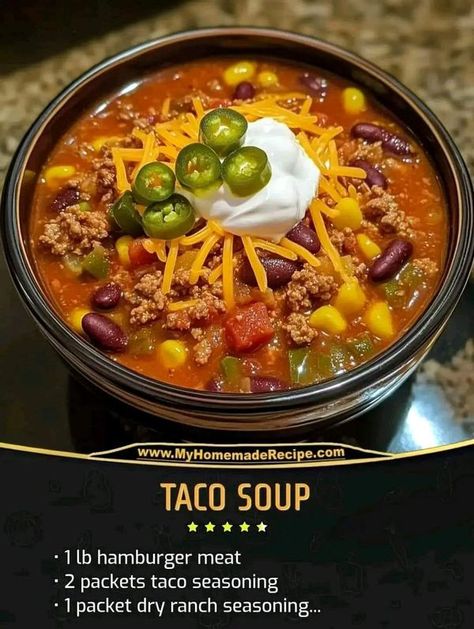 Mini Crockpot, Mini Crockpot Recipes, Taco Soup Ingredients, Can Corn, Can Diced Tomatoes, Dry Ranch Seasoning, Food Soup, Hamburger Meat, Cheddar Soup