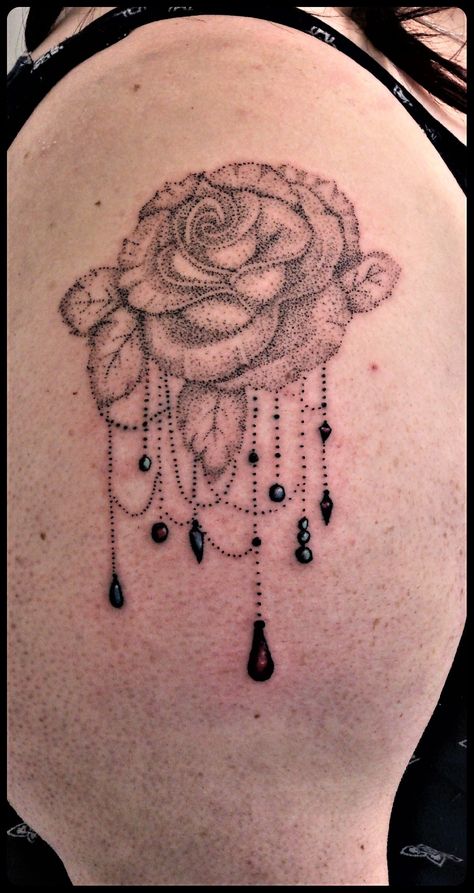 Roses Tattoos, Pearl Tattoo, Butterflies Tattoo, Dot Work Tattoo, Compass Tattoo, Tattoo Ideas, Butterflies, Roses, Tattoos