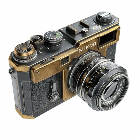 Nikon S3 - download 3d model | ZeelProject.com Old Vintage Camera, Nikon Film Camera, Vintage Camera Lens, Fotocamere Vintage, Canon Cameras, Vintage Film Camera, Gopro Photography, Camera Aesthetic, Antique Cameras