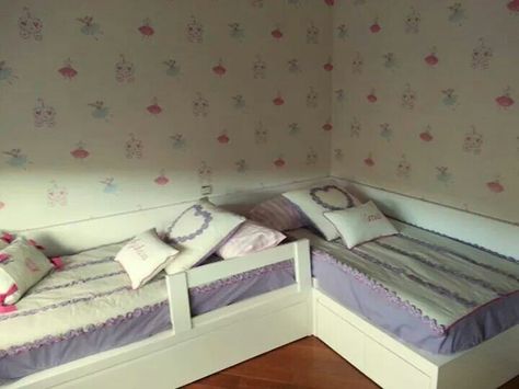 L Shape Beds Twin Kids Rooms, L Shaped Beds, Babies Rooms, Kids Twin Bed, Kids Shared Bedroom, Rooms Decor, Kid Rooms, Shared Bedroom, Rooms Ideas