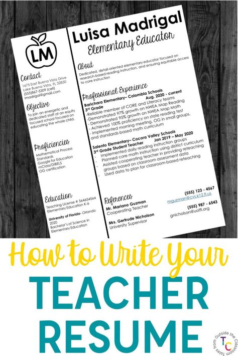 Working on your first, or updating, your teacher resume? These tips and reminders help make sure you have the best resume for the job you want. Plus, these editable teacher resume templates help your resume stand out from the crowd! Resume For Teachers, Resume Template For Freshers, Resume Template Free Downloadable, Teacher Resume Template Free, Elementary Teacher Resume, Basic Resume Examples, Teaching Interview, Best Free Resume Templates, Teacher Resumes