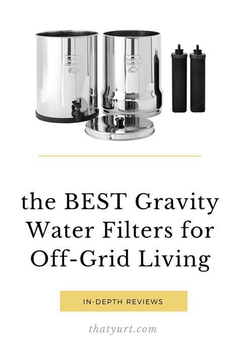 We review your options for countertop gravity water filters, including Berkey, Propur, Alexapure, Aquacera, and Doulton filters. Berkey Water Filter, Best Water Filter, Off Grid Homestead, Safe Drinking Water, Body Is A Temple, Water Filtration, House System, Ceramic Candle, Water Purifier