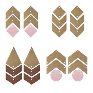 Design Store Product ID D-386531 Cricut Earrings, Jewelry Template, Silhouette Earring, Earring Svg, Chevron Earrings, Shape Templates, Christmas Chevron, Arrow Earrings, Stencil Patterns