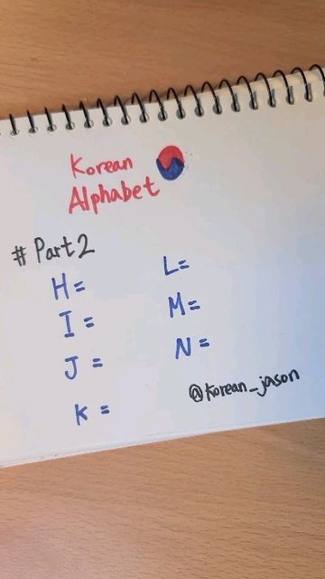 Korean Writing, Korean Alphabet, How To Speak Korean, Learn Korean, Korean Language, A To Z, Alphabet, Writing, On Instagram