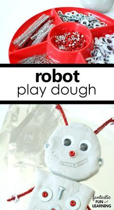 Robot Play Dough Invitation for Letter R Preschool Activities Letter R Preschool, Robots Preschool, Play Dough Invitation, Robot Activity, School Diy Ideas, Dough Ideas, Robot Theme, Playdough Activities, Playdough Kits