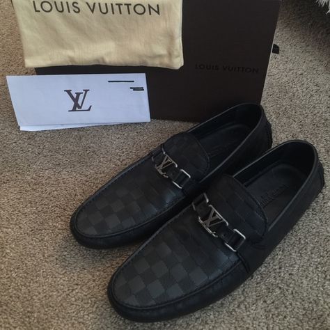 Men's size 11 1/2 Louis Vuitton moccasin loafers Brand new men's Louis Vuitton loafers size 11 1/2 they do run quite big that's the reason I'm Selling! They don't fit my husband. Will do better on Ⓜ️ercari app. :) Louis Vuitton Shoes Flats & Loafers Lv Loafers Men, Louis Vuitton Loafers Men, Lv Loafers, Louis Vuitton Loafers, Italian Shoes For Men, Mens Casual Leather Shoes, Mens Footwear, Shoes Ideas, Casual Leather Shoes