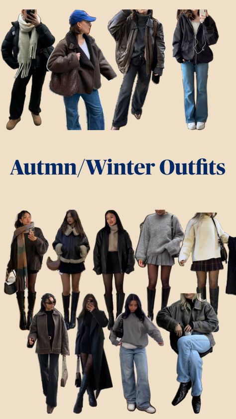 #winter #autmn #outfit #inspo #outfitinspo Cold Weather Fits, Capsule Wardrobe, Cold Weather, Winter Outfits, Outfit Inspo