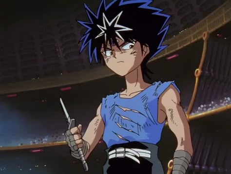 Old School Anime, Savage Pics, Yu Yu Hakusho Hiei, Yu Yu Hakusho Anime, Outlaw Star, School Anime, Yugioh Yami, Yu Yu Hakusho, Dark Purple Aesthetic