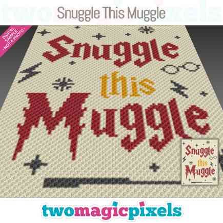 "Snuggle This Muggle" is a digital graph (available in PDF format only) that can be used to crochet a blanket using various techniques, such as C2C, Mini C2C, SC, HDC, DC, TSS or Bobble Stitch.   Alternatively, you can use this product for cross stitch, knitting, hama beads, plastic canvas, diamond painting and other crafts.   Please note that the sample image is not a photo of a finished blanket! It is only a digitally-edited image meant to showcase our product. C2c Graphgan Charts Free Easy, C2c Crochet Free Pattern Disney, Snuggle This Muggle Crochet Pattern, C2c Graphgan Charts Free Disney, C2c Puzzle Blanket, Snuggle This Muggle, C2c Crochet Disney Blanket, Unicorn C2c Blanket, Magic Pixels