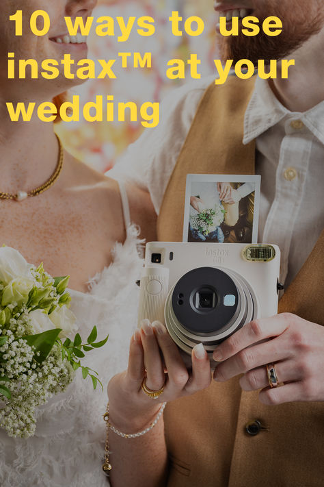 Planning your wedding and want to add a creative twist? Using instant photos is the way to go. Sure to make your guests smile — and look great on your socials — we have a whole host of Insta-worthy ideas for using instax photos on your big day. Instax Wedding Photos, Snap And Share, Instax Photos, Instant Photo, Photo Guest Book, Instant Photos, Guest Books, Instant Camera, Photos Wedding