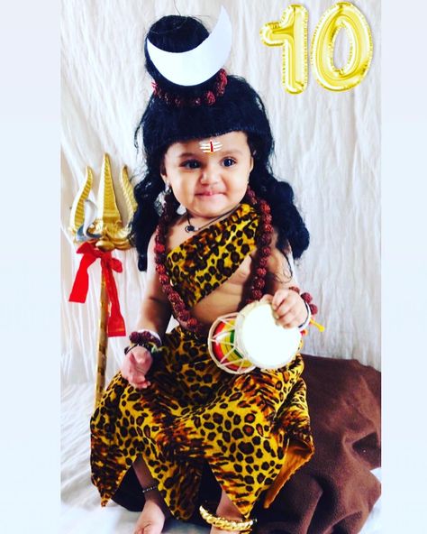 Shivji Baby Photoshoot, Shiva Theme Baby Photoshoot, Shivaratri Baby Photoshoot, Shivratri Baby Photoshoot, Photographs Idea, Little Shiva, Boy Kurta, Shivratri Photo, Baby Boy Camo