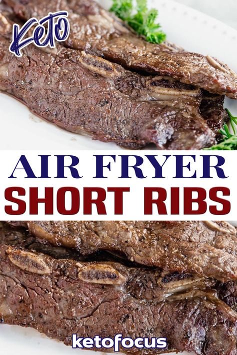 Flanken Short Ribs Recipe, Ribs In The Air Fryer, Korean Bbq Marinade, Keto Korean, Bbq Beef Short Ribs, Cooking Short Ribs, Korean Short Ribs, Boneless Short Ribs, Boneless Beef Short Ribs