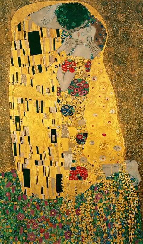 Gustav Klimt 'Der Kuss' 'The Kiss', between 1907-08, 180 x 180 cm, Oil on canvas, Österreichische Galerie Belvedere, Vienna Art Klimt, Gustav Klimt Art, The Kiss (klimt), Klimt Paintings, Klimt Art, The Kiss, Oil Painting Reproductions, Painting Reproductions, Gustav Klimt