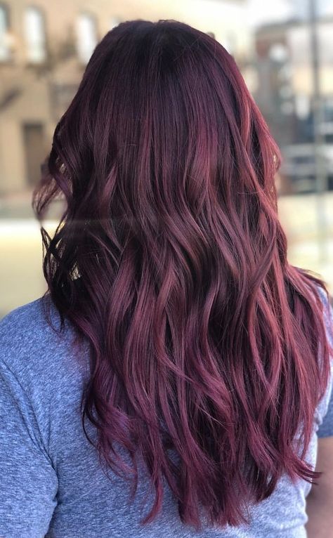 Free 50+ Ideas For hairstyles for summer|hairstyles for straight hair Autumn Hair Color 2023, Plum Balayage Hair Brunettes, Plum Hair Balayage, Eggplant Colored Hair, Plum Hair Dye, Plum Brown Hair, Plum Purple Hair, Free Hairstyle, Violet Hair Colors