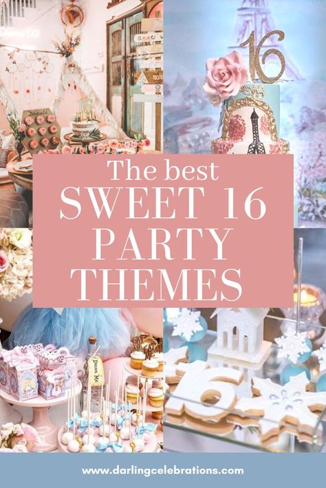 Ideas For Sixteenth Birthday, Sweet Sixteen Sweet Table Ideas, Sweet 16 Yard Party Ideas, Candy Theme Sweet 16, Intimate Sweet 16 Party, Cute Sweet 16 Party Ideas Small, Sweet 16 Lunch Party, February Sweet 16 Ideas, Birthday Party Ideas For Sweet 16