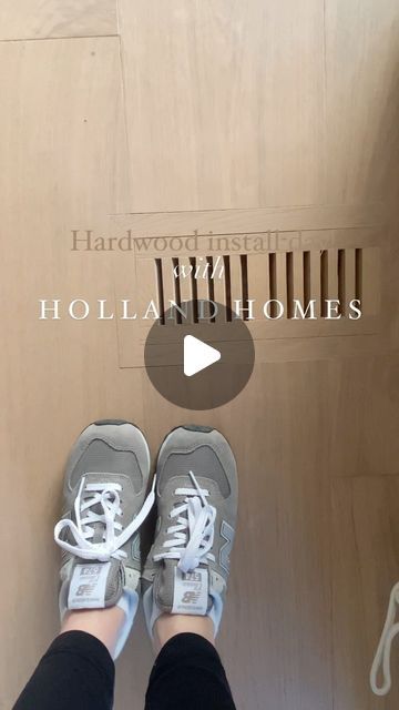 Jenna Holland on Instagram: "You guys! It is the  B E S T  feeling seeing your design come to life, especially when it’s your own home!

I stopped in yesterday at supper time and I was excited to see that the hardwood install has started!! 

If you remember a few weeks back, I shared that we decided on a wide plank engineered white oak, sourced at @theflooringwarehouse_ 

I worked with Pat, who was very patient with me 😆 while I looked at so many different samples and he answered all my questions. The hardwood is by @biyork_floors and the matching floor vents are 🤌🏼🤌🏼🤌🏼. 

Let me know in the comments if you want more info about this flooring, or send me a DM! 

New build home
New build design
Wide plank hardwood
Engineered hardwood
White oak
White oak hardwood" Build Home, Build Design, Floor Vents, Oak Hardwood, New Build, Wide Plank, Own Home, Engineered Hardwood, New Builds