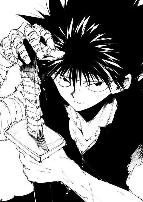 Hiei Manga Panel, Shonen Manga Panels, Yu Yu Hakusho Manga Panels, Hiei Yu Yu Hakusho Manga, Hiei Yu Yu Hakusho Icon, Yoshihiro Togashi Art, Yuyu Hakusho Manga, Yu Yu Hakusho Manga, Hiei Yu Yu Hakusho