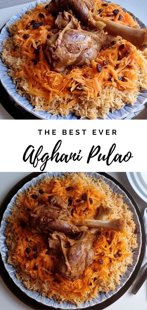 Lamb Pilau Rice, Middle Eastern Lamb Shanks, Afghan Rice Recipe, Persian Meals, Afghani Rice, Afghani Cuisine, Afghani Recipes, Lamb Broth, Afghani Pulao