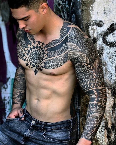 Tato Geometris, Tato Suku, Tato Dada, Catrina Tattoo, Sanskrit Tattoo, Geometric Sleeve Tattoo, Marvel Tattoos, Samoan Tattoo, Tato Lengan