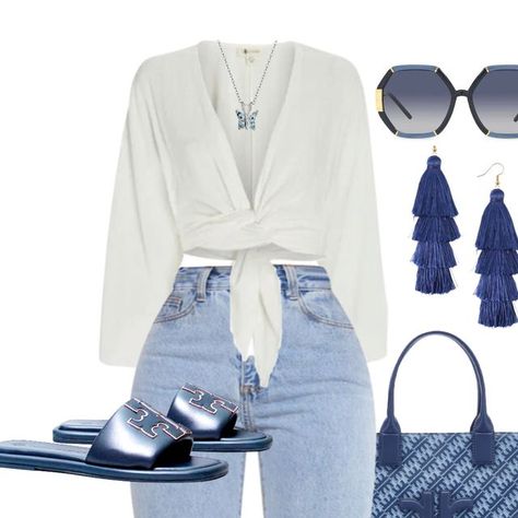 The Polished Swan®️ | Outfit Inspo for Women on Instagram: "#denimstyle #sandalsweather #springoutfits #outfitideasforwomen #everydayfashion #momstyles #nursestyle #militarywife #womeninsports #cuteandcasual   denim style, sandal weather, spring outfits, outfit ideas for women, everyday fashion, mom styles, nurse style, military wife, women in sports, cute and casual" Casual Night Outfits For Women, Denim Sandals Outfit, Blue Sandals Outfit, Jean Sandals Outfit, Denim Shoes Outfit, Jamaica Outfit, Outfit Inspo For Women, Swan Outfit, Nurse Style