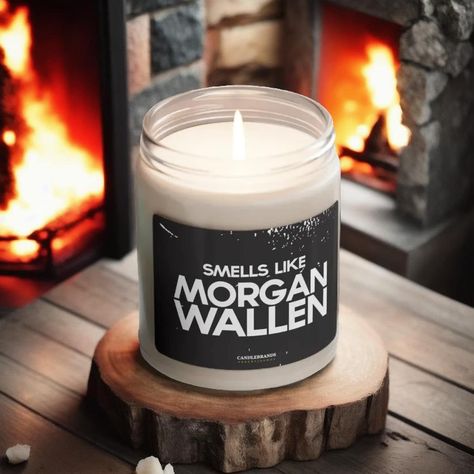 🤠 Step into the heart of country with our "Smells Like Morgan Wallen" Parody Candle, a tribute to the soulful tunes of Morgan Wallen. Packed with immersive aromas, these scented candles come in 9 oz glass jars, offering an intimate size of 2.8″ × 3.5" (7.1cm × 8.9cm). Crafted with care, each candle is made from a 100% natural soy wax blend, ensuring a clean and eco-friendly burn. 🔥 Ignite the 100% cotton wick and let the warmth of Morgan Wallen's musical inspiration fill your space for an impr Morgan Wallen Bedroom Decor, Morgan Wallen Lyrics Wallpaper, Country Vibes, Best Country Singers, Country Music Quotes, Morgan Wallen, Apple Harvest, Country Songs, Country House Decor