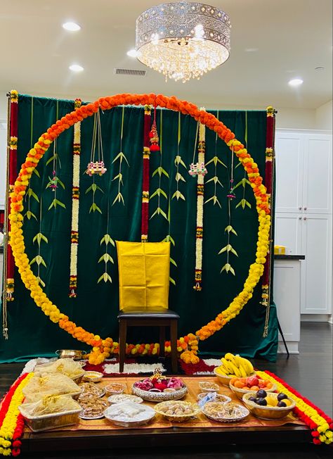 Simple Decoration For Seemantham, Aanprashan Decoration Ideas, Simple Seemantham Decoration At Home, Rice Ceremony Decoration Indian, Sreemantham Decoration At Home, Seemantham Decoration At Home, Simple Sreemantham Decoration At Home, Srimantham Decoration At Home, Baby Shower Ideas Indian Style