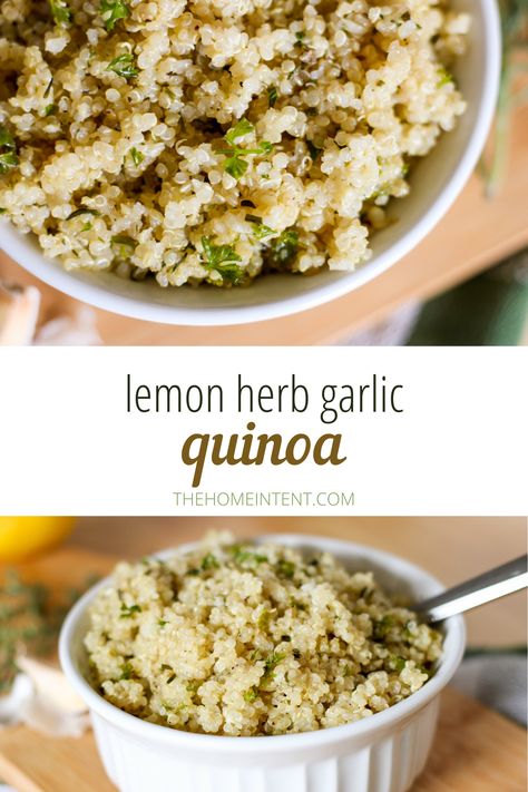 Quinoa Recipes Greek, Healthy Quinoa Recipes Sides, Garlic Quinoa Recipes, Quinoa Recipes Lemon, Lemon Pepper Quinoa, Quinoa Recipes Easy Side, Lemon Quinoa Recipes, Flavored Quinoa Recipes, Greek Quinoa Recipes