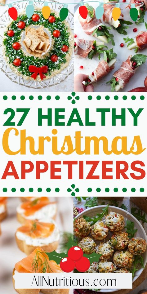 Healthy Appetizers Christmas, Healthy Christmas Appetizers Party, Christmas Healthy Appetizers, Quick And Healthy Appetizers, Light Christmas Appetizers, Christmas Appetizers Healthy, Christmas Healthy Snacks, Healthy Christmas Appetizers, Christmas Kabobs