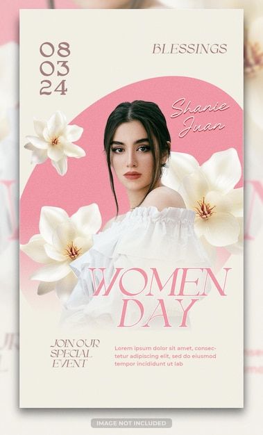 PSD happy womens day instagram stories t... | Premium Psd #Freepik #psd #poster #gender #equality #worldwide Happy Women Day Poster Design, Woman Day Poster, Womens Day Posters Graphic Design, Happy Women's Day Poster, Lab Image, Happy Womens, Instagram Stories Template, Website Banner Design, 8th March