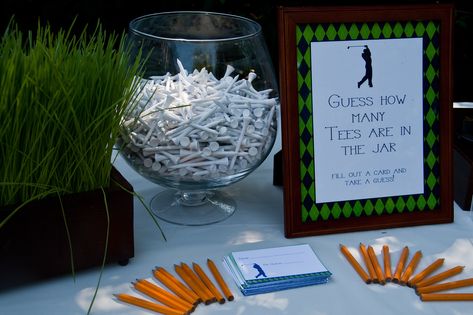 Caddyshack Golf Par-Tee | Danielle | Flickr Golf Centerpieces, Golf Tournament Gifts, Golf Fundraiser, Golf Theme Party, Outing Ideas, Golf Ball Crafts, Golf Events, Par Tee, Golf Birthday Party