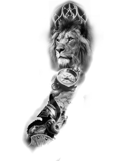 "Tattoo Trends 2023: The Hottest Ink Ideas for Men" "From Sleeve to Chest: Best Tattoo Placements Full Sleeve Lion Tattoo For Men, Cover Up Designs Tattoo Men, Leo Tattoo Sleeve, Lion Sleeve Tattoo Men Ideas, Leo Tattoo For Men, Full Arm Tattoo Design, Lion Sleeve Tattoo, Tattoo Quotes For Men, Fake Tattoo Sleeves