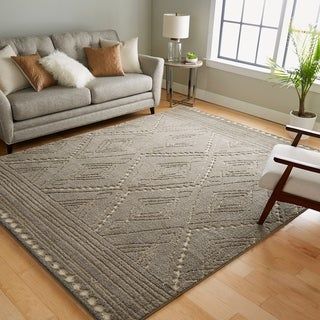 Mohawk Nomad Vado Area Rug (8' x 10' - Grey), Gray, Mohawk Home Pet Friendly Rugs, Bohemian Rug Living Room, Durable Carpet, Boho Area Rug, Well Decor, Carpet Stains, Geometric Area Rug, Rug Living Room, Outdoor Area Rugs