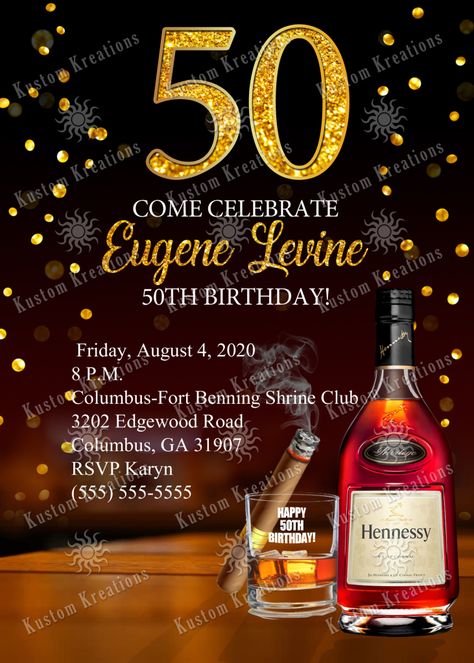 Cuban Party Theme, Cognac Bottle, Milestone Birthday Invitations, 40th Bday Ideas, Gatsby Party Decorations, 50th Birthday Party Invitations, Gif Png, 60th Birthday Invitations, Carnival Birthday Parties