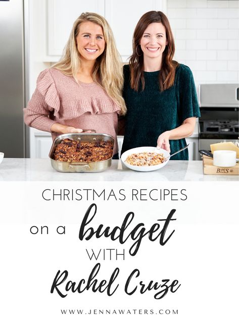 Christmas Recipes on a Budget with Rachel Cruze Rachel Cruze, Pasta Fagioli Recipe, Recipes On A Budget, Challah Bread, Great Northern Beans, Cinnamon Raisin, Holiday Menus, French Toast Casserole, Gluten Free Pasta