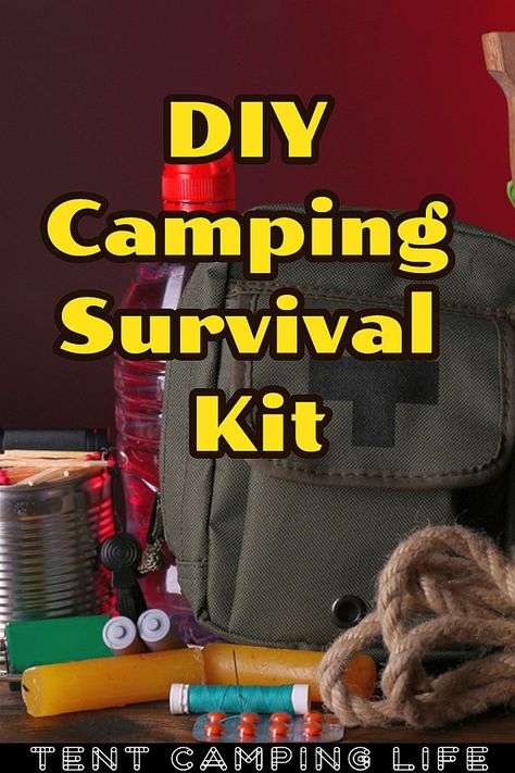 Camping Survival Kit, Survival Storage, Survival First Aid Kit, Diy Survival, Outdoor Survival Kit, Klr 650, Survival Ideas, Camping Kit, Survival Supplies