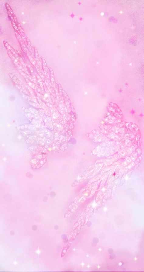 #pink #wings #sparkle  #madebyniki Pink Wings Wallpaper, Pink Wings Aesthetic, Samsung Pink, Pixel Wallpaper, Pink Wings, Wallpaper Samsung, Pink Wallpaper Girly, Pink Angel, Baby Pink Aesthetic