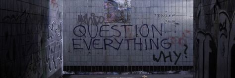 question everything. why? Question Everything, Intp, Inbound Marketing, Questions To Ask, Critical Thinking, The Wall, We Heart It, Street Art, Graffiti