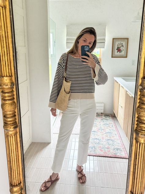 Sézane Pieces For Early Summer | The New England Guide New England Summer Outfits, Spring Planting Guide, Sezane Clothing, New England Summer, England Summer, New England Travel, Linen Tank, What To Buy, Where To Shop