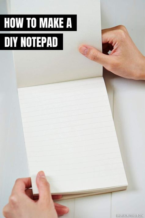 Diy Notebook Binding Glue, Making A Notepad, Diy Mini Notepad, Making Notepads To Sell, Home Made Notebooks, Making Notebooks Diy, How To Make Notepads To Sell, How To Make Notepads, Diy Notepad Ideas