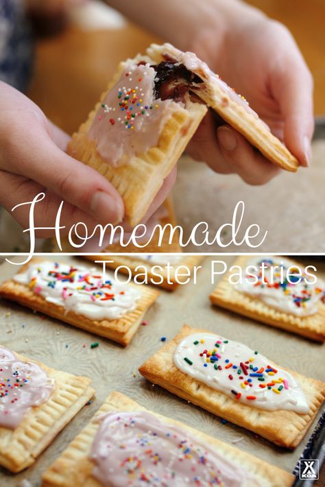 Pie Crust Dough Recipe, Pie Crust Homemade, Homemade Pop Tarts Recipe, Homemade Poptarts, Pop Tarts Recipe, Pastry Filling, Homemade Pop Tarts, Poptart Recipe, Fast Breakfast