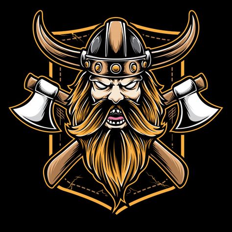 Machado Viking, Shield Drawing, Celtic Fonts, Vikings Beer, Arte Viking, Shield Vector, Viking Logo, Logo Character, Viking Helmet