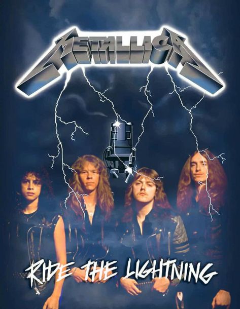 Metallica Band, Ride The Lightning, The Lightning, Band Members, Thrash Metal, Heavy Metal, Metallica, Band, Movie Posters