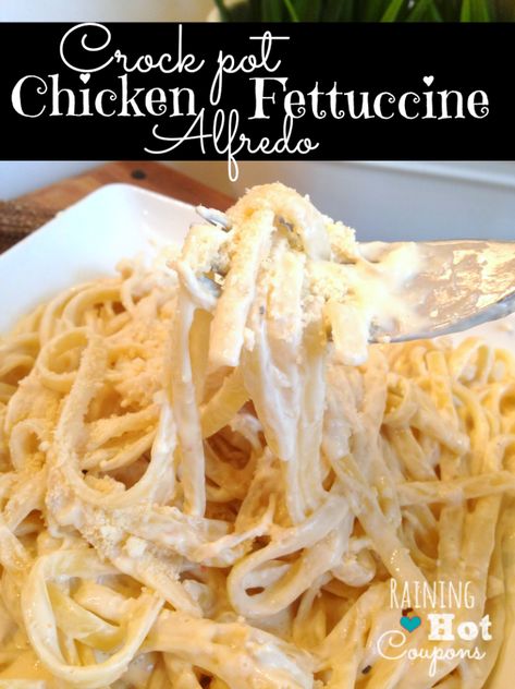 Best Alfredo Sauce, Best Alfredo, Chicken Alfredo Fettuccine Recipe, Chicken Fettuccine Alfredo, Crock Pot Food, Chicken Fettuccine, Fettuccine Alfredo Recipes, Crock Pot Chicken, Alfredo Recipe